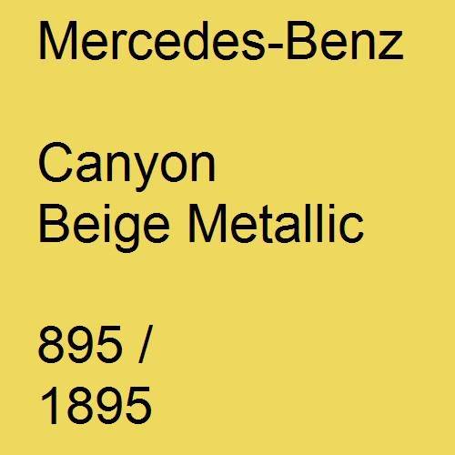 Mercedes-Benz, Canyon Beige Metallic, 895 / 1895.